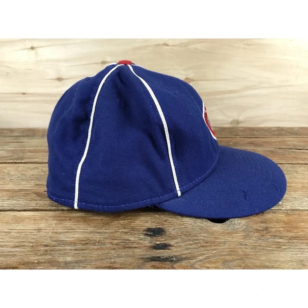 Vintage Chicago Cubs Hat 1957 Repro American Needle Made in USA 7 1/2 Blue